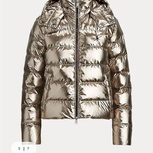 Polo Ralph Lauren Shimmering Gold Puffer Jacket